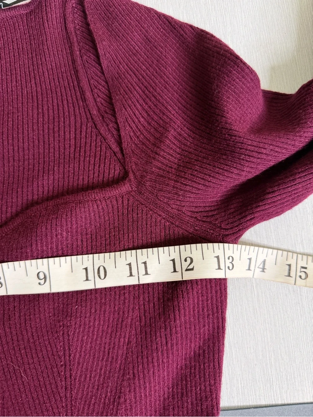 Lulus Wondrous Winter Plum Ribbed Long Sleeve Bodycon Sweater Dress Size L NWT